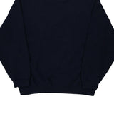Blank Fruit Of The Loom Sweatshirt - Large Navy Cotton Blend