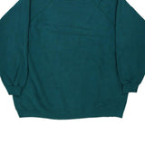 Blank Unbranded Sweatshirt - 2XL Teal Cotton Blend