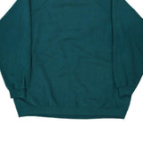 Blank Unbranded Sweatshirt - 2XL Teal Cotton Blend
