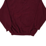 Blank Bike Sweatshirt - XL Burgundy Cotton Blend