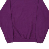 Made in USA Blank Tultex Sweatshirt - Large Purple Cotton Blend