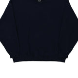 Blank Fruit Of The Loom Sweatshirt - XL Navy Cotton Blend