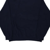 Blank Fruit Of The Loom Sweatshirt - Large Navy Cotton Blend