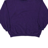 Blank Hunt Club Sweatshirt - Large Purple Cotton Blend