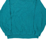 Blank Unbranded Sweatshirt - Large Blue Cotton Blend