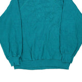 Blank Unbranded Sweatshirt - Large Blue Cotton Blend