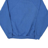 Made in USA Blank Basics Sweatshirt - Large Blue Cotton Blend