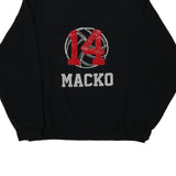 Indians Volleyball Jerzees Sweatshirt - Medium Black Cotton Blend