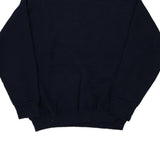 Made in USA Southwest Baptist Sports Pages Embroidered Sweatshirt - Large Navy Cotton Blend