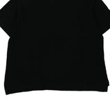 Pierre Cardin Cropped Polo Shirt - Medium Black Cotton
