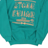Stone Cellar 10th Anniversary Hanes Graphic Sweatshirt - Small Teal Cotton Blend