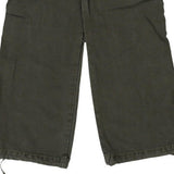 Age 8 True Religion Cargo Trousers - 25W 25L Green Cotton