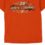 Age 10-12 Joey Logano #20 Chase Authentics Nascar T-Shirt - Medium Orange Cotton