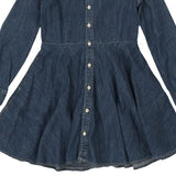 Age 10 Calvin Klein Denim Dress - Medium Blue Cotton