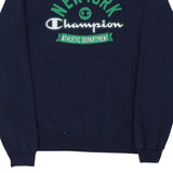 Age 13-14 New York Champion Spellout Sweatshirt - XL Navy Cotton Blend