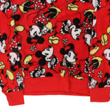 Age 13-14 Disney Graphic Fleece - Large Red Polyester