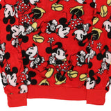 Age 13-14 Disney Graphic Fleece - Large Red Polyester