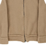 Age 8-10 Armani Jeans Zip Up - Small Beige Cotton Blend