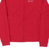 Age 13-14 Champion Spellout Zip Up - XL Pink Cotton