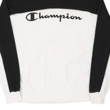 Age 15-16 Champion Spellout Hoodie - 2XL Block Colour Cotton Blend