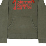 Vintage green Marmot Hoodie - mens small