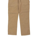 Carhartt Carpenter Trousers - 40W 32L Beige Cotton