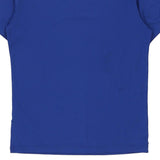 Champion Spellout T-Shirt - Large Blue Cotton