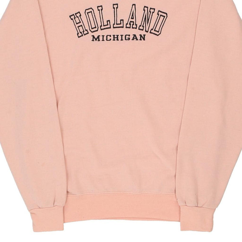 Holland, Michigan Destinations  Sweatshirt - Small Pink Cotton Blend