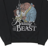 Beauty And The Beast Disney Graphic Sweatshirt - XL Black Cotton Blend