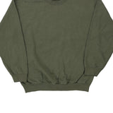 Unbranded Sweatshirt - Large Khaki Cotton Blend