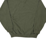 Unbranded Sweatshirt - Large Khaki Cotton Blend