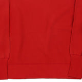 Calvin Klein Jeans Spellout Sweatshirt - Small Red Cotton