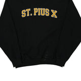 St. Pius X Jerzees Sweatshirt - Large Black Cotton Blend