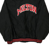 Vintage black Made in USA Milton Richard Leslie Varsity Jacket - mens large