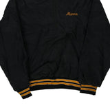 Made in USA Sayville Tennis Rennoc Varsity Jacket - Large Black Nylon Blend