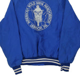 American Gold Wing Association Don Alleson Athletic Varsity Jacket - Large Blue Nylon Blend