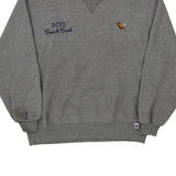 Made in USA DCDS Coach Cook Russell Athletic Sweatshirt - Large Grey Cotton Blend