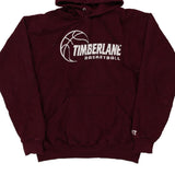 Timberlane Basketball Russell Athletic Hoodie - Large Burgundy Cotton Blend
