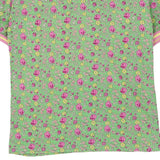 1980s Best Company Floral T-Shirt - Small Green Cotton
