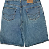 Levis Denim Shorts - 33W 10L Blue Denim