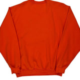 Fruit Of The Loom Sweatshirt - Large Orange Cotton
