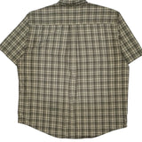Carhartt Checked Short Sleeve Shirt - XL Gray Cotton