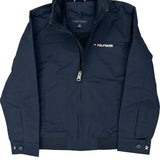 Age 6-7 Tommy Hilfiger Spellout Jacket - Small Navy Polyester