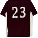Age 15-16 Rangers Adidas Football Shirt - XL Burgundy Polyester