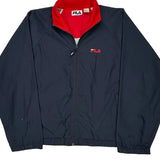 Fila Windbreaker - Large Navy Nylon