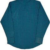 Wrangler Checked Shirt - Medium Blue Cotton Blend