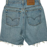 Levis Denim Shorts - 28W UK 8 Light Wash Cotton