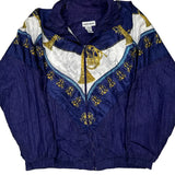 Lauren Brooke Shell Jacket - XL Blue Cotton