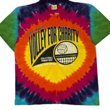 Volleyball Sundog Tie-Dye T-Shirt - Medium Multicoloured Cotton
