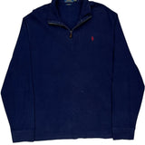 Polo By Ralph Lauren 1/4 Zip - XL Navy Cotton